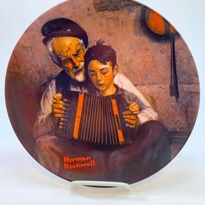 The Music Maker Collectible Plate 1981 Norman Rockwell